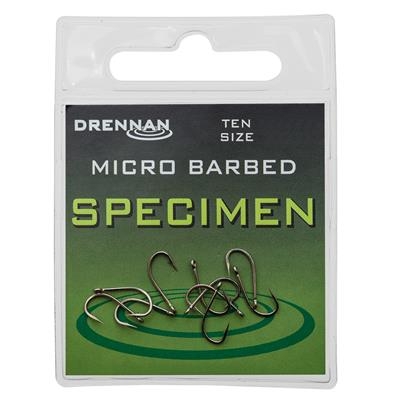 Drennan Specimen Eyed Barbed Hooks - Fishing Tackle Warehouse