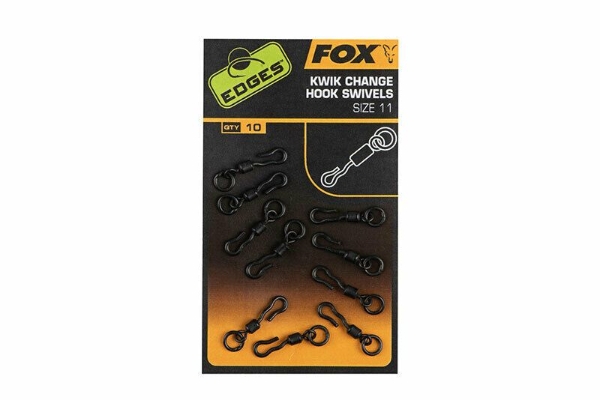 Fox Edges Quick Change Hook Swivels: Size 10 - Fishing Tackle