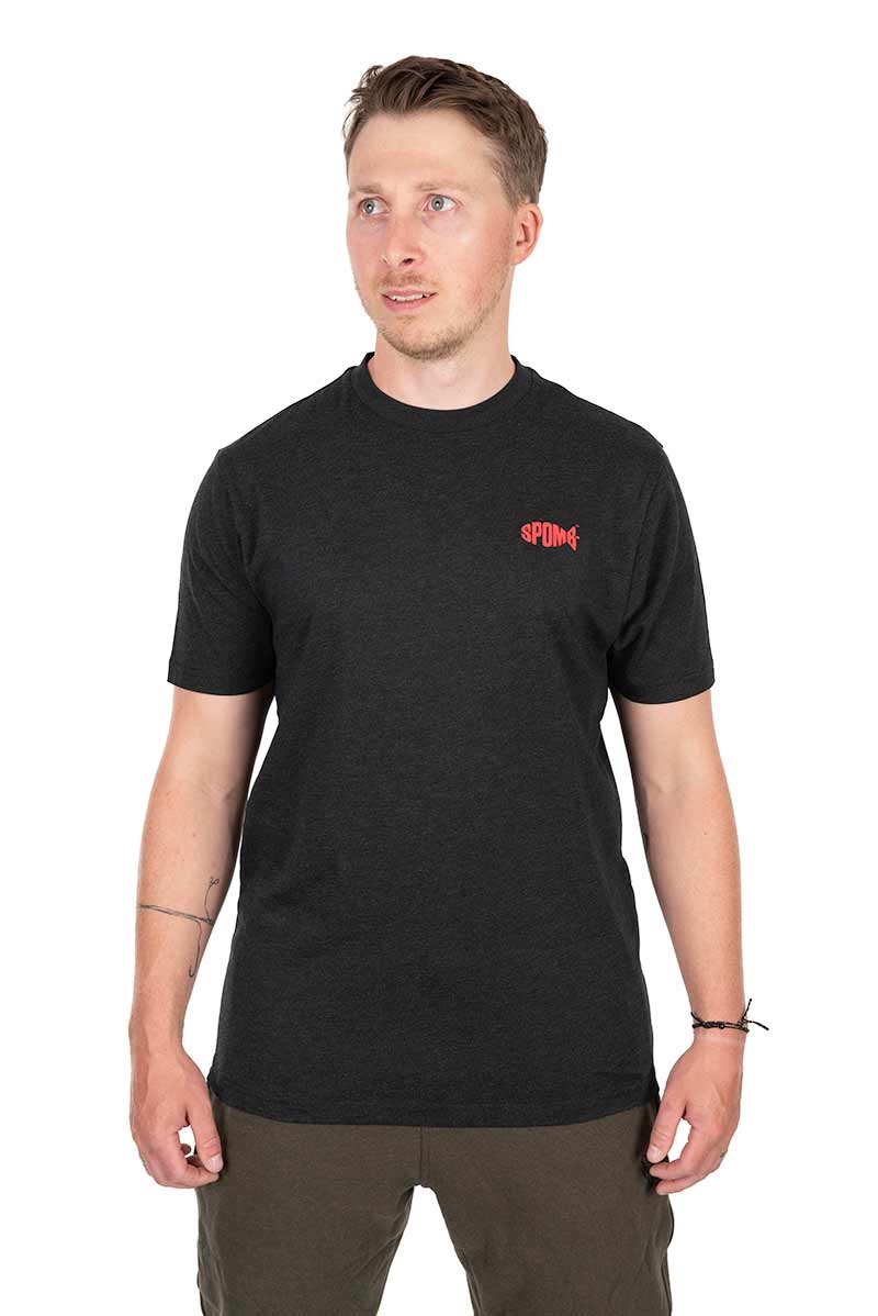 Spomb T-Shirt Black Marl - Fishing Tackle Warehouse